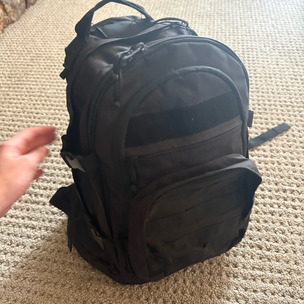 Black Tactical Backpack - Durable Everyday Carry
